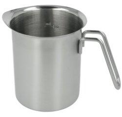 Milchkännchen, mit Messskala, 0,7 Liter, Edelstahl