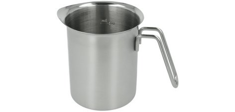 Milchkännchen, mit Messskala, 0,7 Liter, Edelstahl