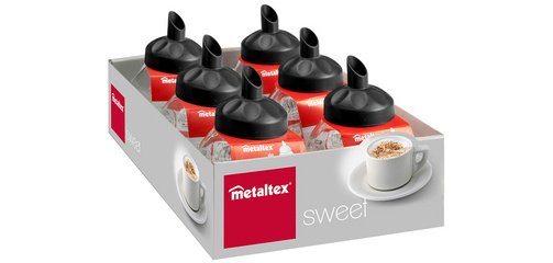 Dosierzuckerdose 'Sweet', rund, im Präsentationsständer