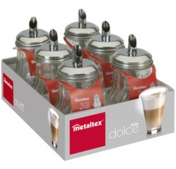 Dosierzuckerbehälter "Dolce", rund, im Display