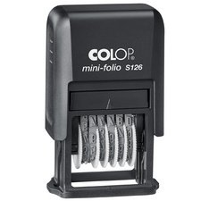 Tampon numéroteur mini-folio S126, 6 chiffres, noir