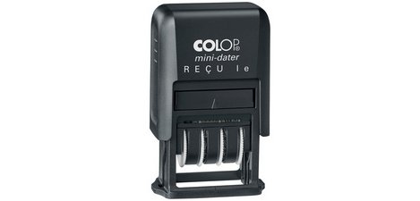 Tampon dateur Mini Dater S160/L1 'RECU le', noir
