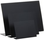 Table slate, A5 landscape, set of 5, black
