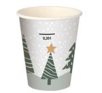 Cardboard cup 'Winter Forest', 0.2 l
