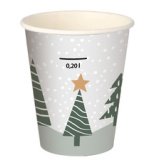 Gobelet en carton 'Winter Forest', 0,2 l