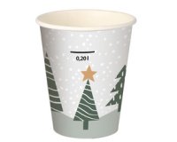 Gobelet en carton 'Winter Forest', 0,2 l