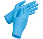 Beschermende wegwerphandschoen u-fit, maat L, blauw
