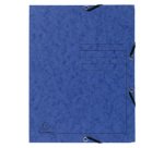 Chemise à élastique 3 rabats carte lustrée 355gm2 - A4 - Gris