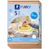 Kit de pâte à modeler Basic, durcit à l'air, 5 pièces