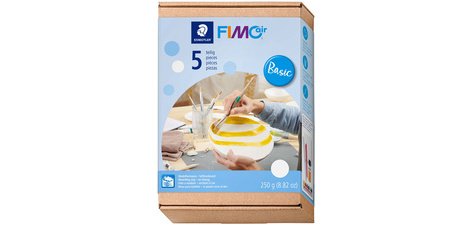 Kit de pâte à modeler Basic, durcit à l'air, 5 pièces