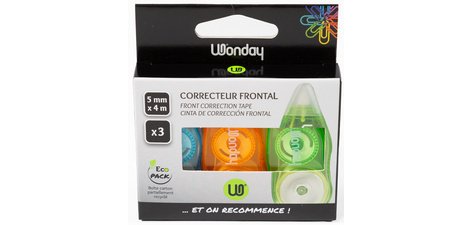 Mini correction roller, 5 mm x 4 m, pack of 3