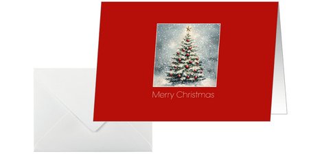Kerstkaart 'Classic Christmas', 115 x 170 mm
