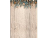 Enveloppe à motif de Noël 'Golden Greens', long