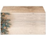 Enveloppe à motif de Noël 'Golden Greens', long