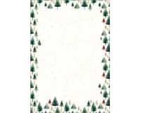 Papier à motif de Noël 'Little Pines' A4, 100 feuilles