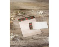 papier Enveloppe à motif de Noël 'Chalet Style', format long