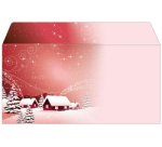 Enveloppe à motif de Noël 'Silent Night', format long
