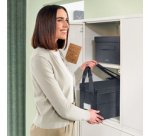 Sac de rangement Desk Sharing avec couvercle, gris