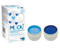 Gouache aux doigts pour porcelaine 'MUCKI', set de 2
