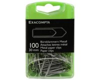 Boîte de 100 attaches lettres métal 30mm - Argent