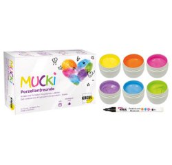 Gouache aux doigts pour porcelaine 'MUCKI', kit