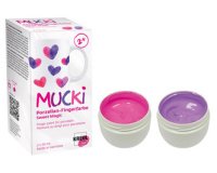 Gouache aux doigts pour porcelaine 'MUCKI', set de 2