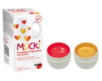 Gouache aux doigts pour porcelaine 'MUCKI', set de 2