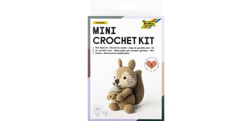 Mini-kit de crochet 'SQUIRREL', motif écureuil