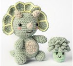 Mini-kit de crochet 'TRICERATOPS', motif dinosaure