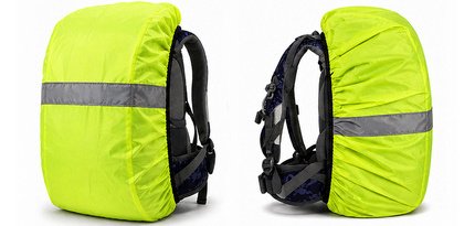 Housse imperméable pour sac à dos & cartable, jaune fluo
