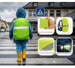 Housse imperméable pour sac à dos & cartable, jaune fluo