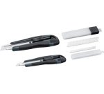 Kit de cutters, plastique, lames: 9/18 mm, 4 pièces
