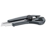 Cutter, plastique, lame 18 mm, avec bouton rotatif