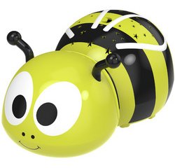 Veilleuse Abeille Mia, noir/jaune