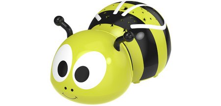Veilleuse Abeille Mia, noir/jaune