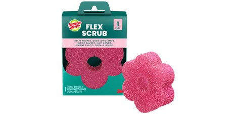 Scotch-Brite Éponge Flex Scrub, rose