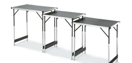 Table multifonction, réglable en hauteur, set de 3