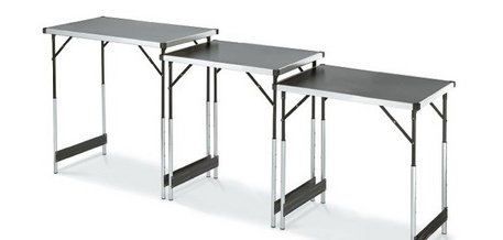 Multifunctional table, height adjustable, set of 3