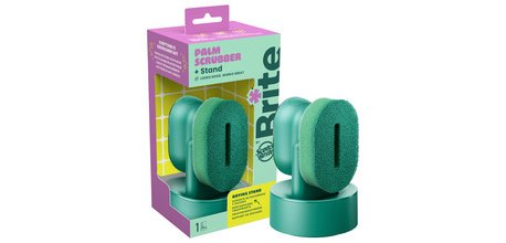 Brite by Scotch-Brite Éponge avec poignée doseuse, vert