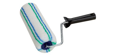 Facade roller, 250 mm, white/blue/green