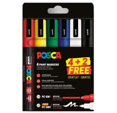 <pigmentmarker 4 x PC-5M + 2 x PC-5BR GRATIS></p>