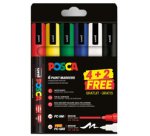 Marqueur à pigment 4 x PC-5M + 2 x PC-5BR GRATUIT