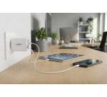 USB Charger HOME CHARGER 230PD with cable, white