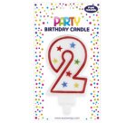 Bougie chiffre 'Etoile', numéro: 2