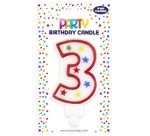Bougie chiffre 'Etoile', numéro: 2