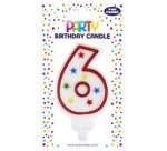 Bougie chiffre 'Etoile', numéro: 2