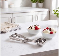 Ice cream scoop, stainless steel