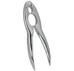 Krokki nutcracker, aluminum, chrome-plated, silver