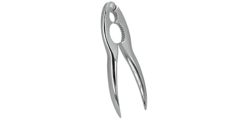 Casse-noix Krokki, aluminium, chromé, argent