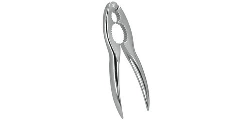 Krokki nutcracker, aluminum, chrome-plated, silver